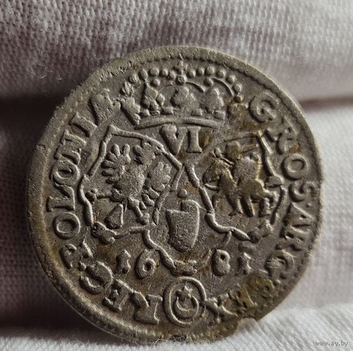 6 грошей шестак 1681 год Ян Собеский