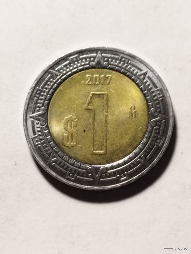 Мексика 1 песо 2017