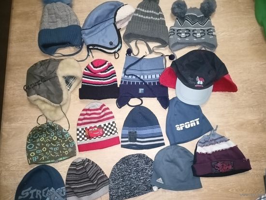 Цена за все. Шапки на 1-3 года