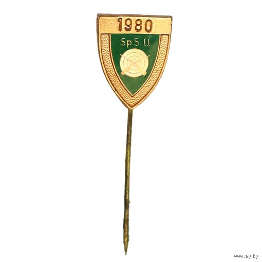 Германия. Значок, посвященный соревнованиям по стрельбе 1980 года