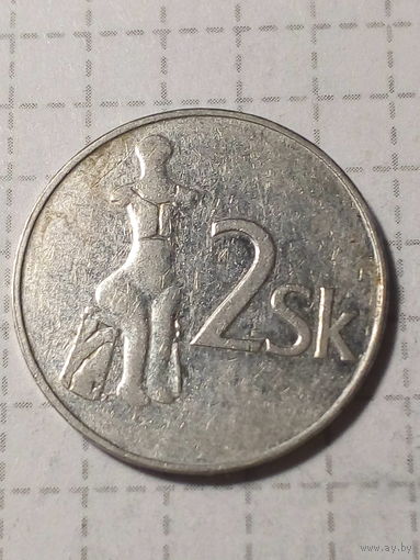 2 кроны Словакия 1993 год