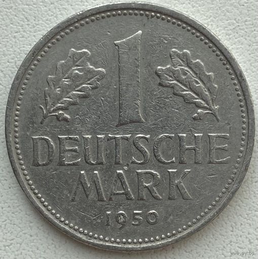 Германия 1 марка 1950 г. D