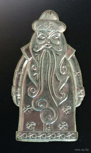 Ёлочная игрушка СССР Дед Мороз тонкий пластик