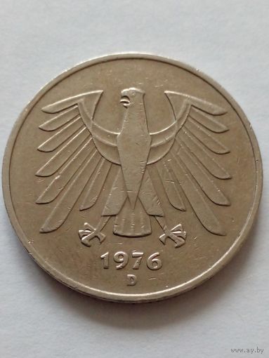 Германия.5 марок 1976 D