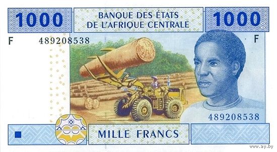 Экваториальная Гвинея 1000 франков образца 2002 года UNC p507f