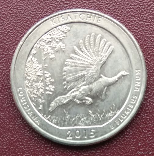 США. Квотер (25 центов) "Р". Национальный лес Кисатчи. 2015 год