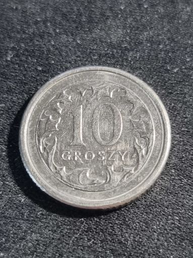 Польша 10 грошей 2010