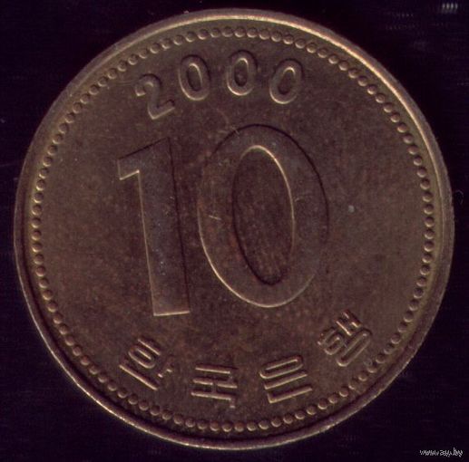 10 Вон 2000 год Ю.Корея