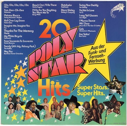 LP '20 Polystar Hits' (ABBA, Slade, Bee Gees, Nazareth, Status Quo, Kraftwerk, 10 CC і інш.)