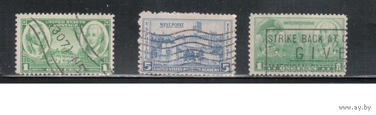 США-1936, (Мих.390-395), гаш.    , ВМФ США, Флот, Адмиралы, Генералы, Парусники