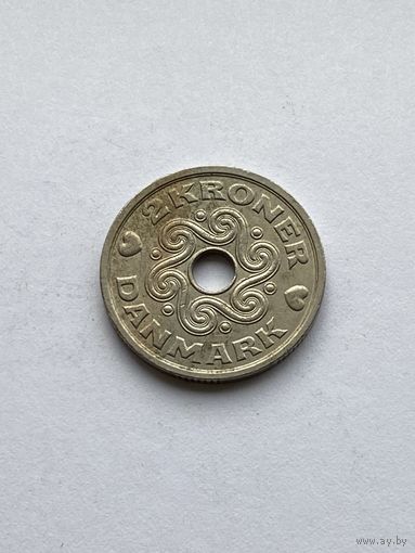 2 кроны 1993 г., Дания