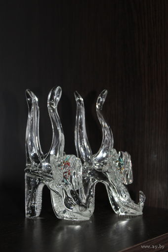 Стеклянные салфетницы "Туфли".