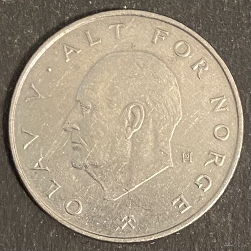 Монета. Норвегия. 1 крона 1979 год.