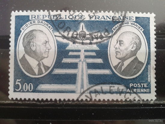 Франция, 1971. Пионеры авиации, самолет