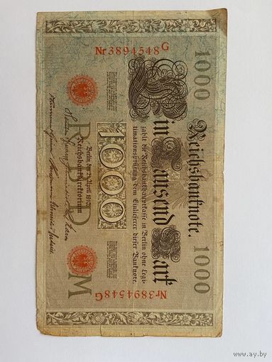 1000 марок Германской империи литера M