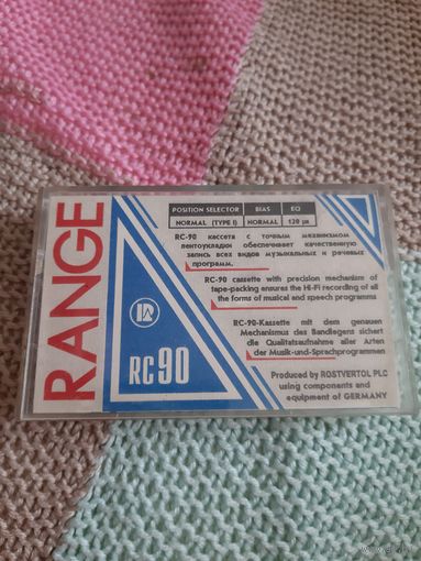 Кассета RANGE RC 90. Coolio, Apache lndian, Mariah Carey и др.