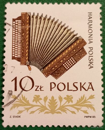 Польша 1983. Польская гармонь. Марка из серии