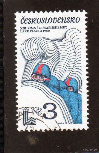 Чехословакия.Спорт.Бобслей.Олимпийс кие игры.Лейк-Плесид.1980.
