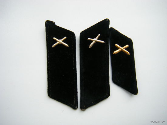 Петлицы большие. Бархат. + бонус.