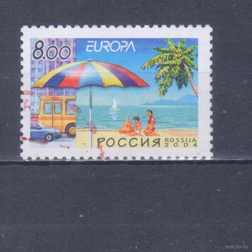 [506] Россия 2004. Отдых.Европа.EUROPA. Одиночный выпуск. Гашеная марка.