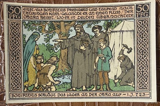 Нодгельд 50 пфеннигов 1921 год. Ордруф. Веймарская республика