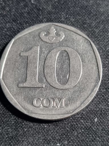 Киргизия 10 сомов 2009
