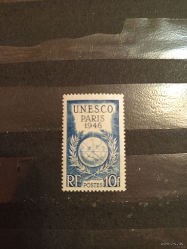 1946 Франция ЮНЕСКО герб чистая клей MNH** выпускалась одиночкой (2-11)
