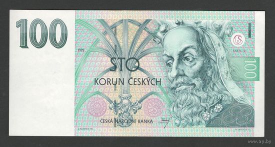 Чехия 100 крон 1995 года. Тип Р-12. Состояние aUNC (2)