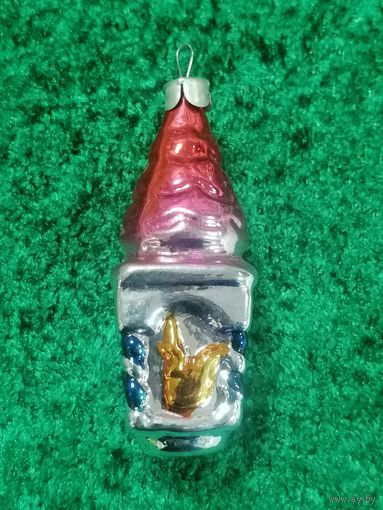 Елочная игрушка домик с белкой сказка А. ПУШКИНА