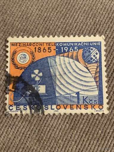 Чехословакия 1965. 100 летие международного телекоммуникационного союза