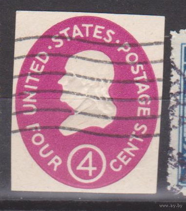 Известные люди личности США Лот 7 Вырезка марки с конверта