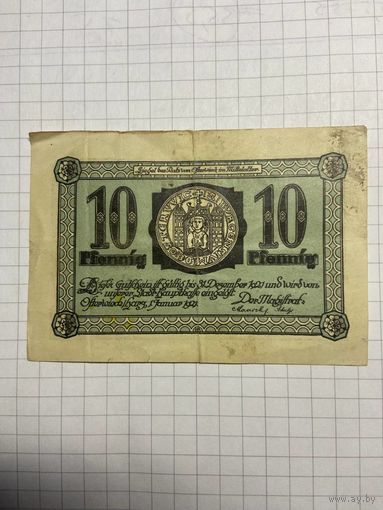 Нотгельд 10 пфеннигов 1921 год. -2112