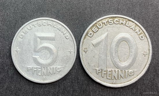 ГДР, 2 монеты 1948-50г.