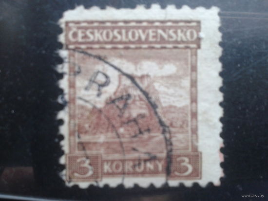 Чехословакия 1931 Стандарт замок 3 кроны