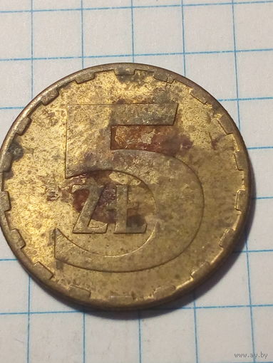 5 злотых Польша 1988 год