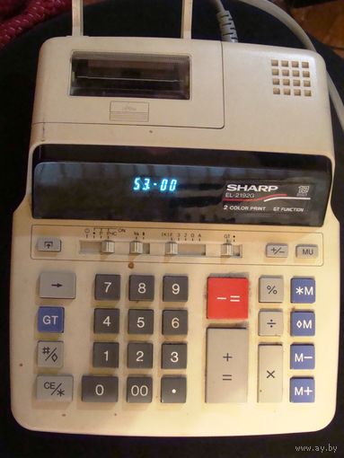 Sharp Sharp EL2192G Two-Color Roller Printing Calculator