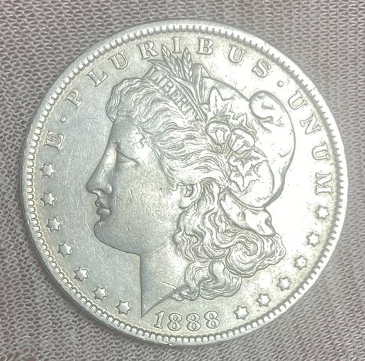 Монета 1 доллар 1888 год. Доллар Моргана. 0 монетный двор Новый Орлеан