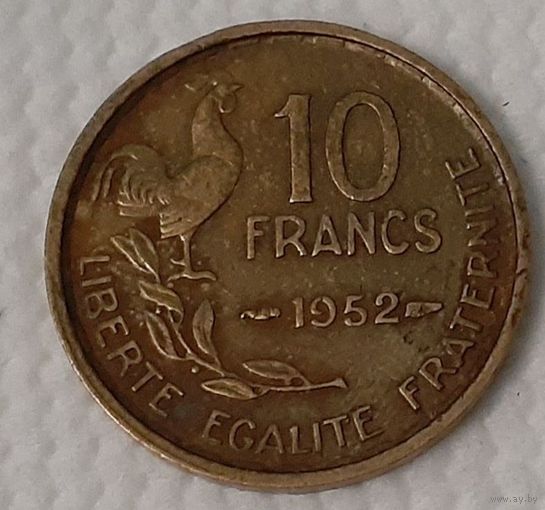 Франция 10 франков, 1952