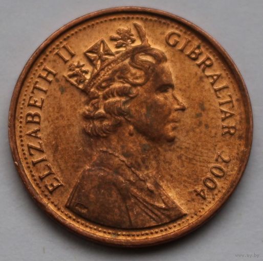 Гибралтар 1 пенни "300 лет захвату Гибралтара" 2004 год, VF
