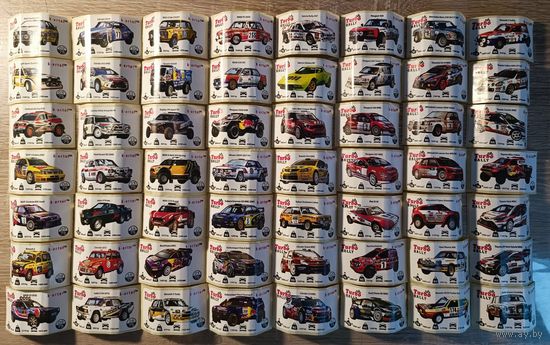 Вкладыши Turbo (Турбо) Rally (Ралли) 58 штук, все разные