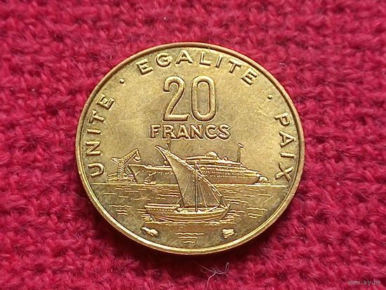 Джибути 20 франков 1996 г.