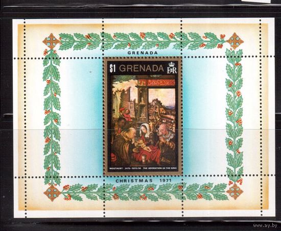 Гренада-1972, (Мих.Бл.20) **, Рождество, Живопись,
