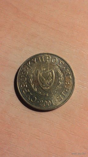 Кипр, 20 центов 2001.