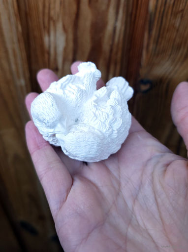 Лот С 1 РУБЛЯ! много лотов! Сувенирная фигурка Птички влюбленные (БЕЛЫЙ, под раскраску)