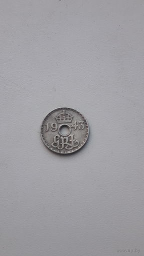 НОВАЯ ГВИНЕЯ 6 пенсов 1943 год/ редкость/