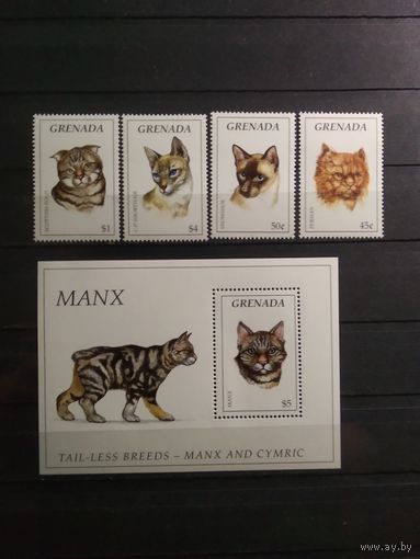 Гренада. 1995 г. Кошки.