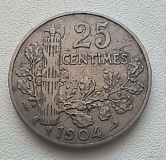 Франция 25 сантимов 1904   3-12-26