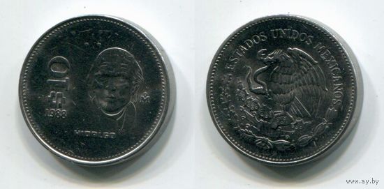 Мексика. 10 песо (1988, aUNC)