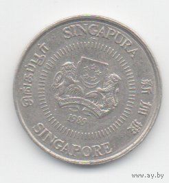 РЕСПУБЛИКА СИНГАПУР. 10 ЦЕНТОВ 1989. ЦВЕТЫ