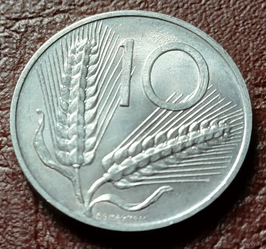 Италия 10 лир, 1955    ( 1-8-3 )